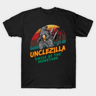 Unclezilla Monster Funny Uncle Gifts Cool Funny Uncle T-Shirt